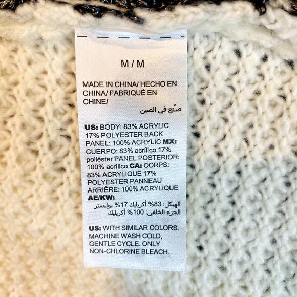 Soma Knit Open Front Cardigan Sweater Long Sleeve Casual Duster - M - Picture 4 of 5